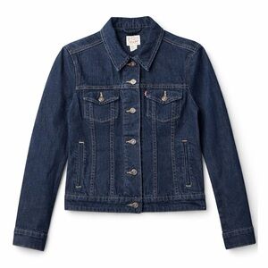 Vintage Y2K Levi’s Denim Trucker Jacket Women’s Medium Dark Wash